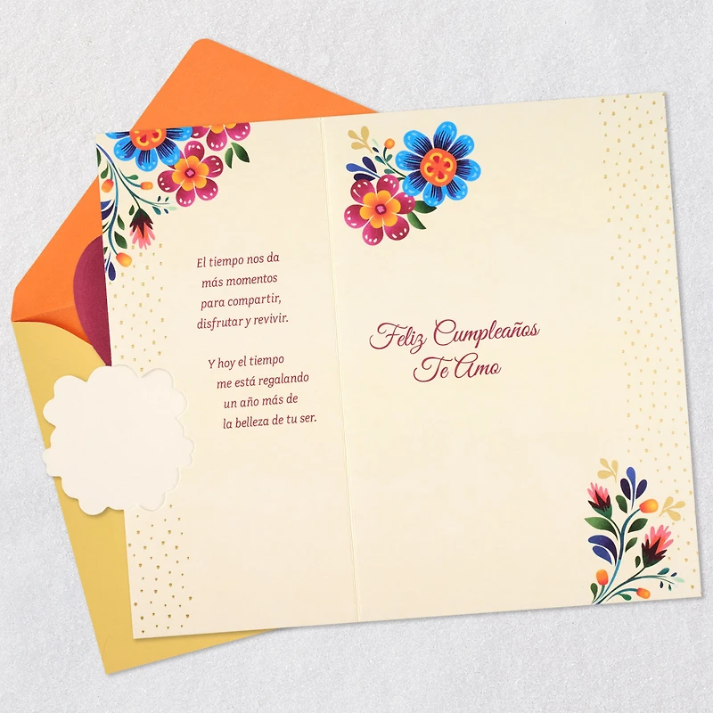 Time Makes You More Beautiful to Me Spanish-Language Romantic Birthday Card for only USD 5.59 | Hallmark