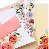 Pink Floral Stationery Set and Desk Organizer Box for only USD 14.99 | Hallmark