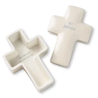 My Baptism Cross-Shaped Lidded Trinket Dish for only USD 29.99 | Hallmark