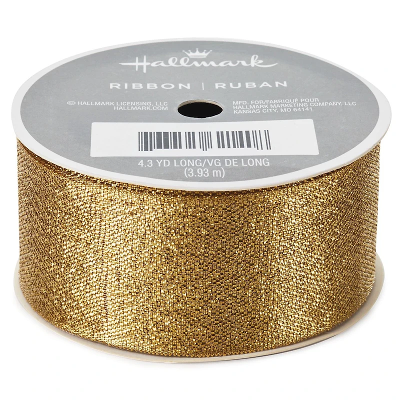 1 1/2" Gold Metallic Ribbon for only USD 4.99 | Hallmark