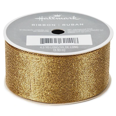 1 1/2" Gold Metallic Ribbon for only USD 4.99 | Hallmark