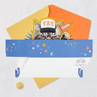 Kevin the Cat So Excited Funny 3D Pop-Up Card for only USD 7.99 | Hallmark