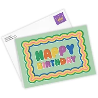 Bold Bubble Ripples Custom Birthday Card for only USD 4.99 | Hallmark