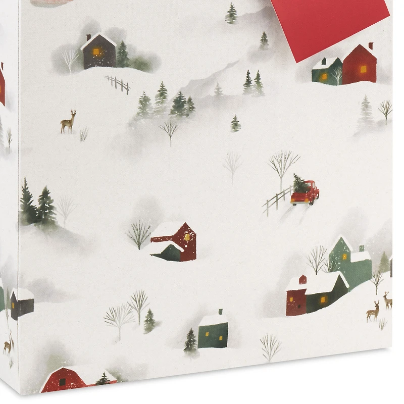 9.6" Snowy Country Scenes Medium Holiday Gift Bag for only USD 3.49 | Hallmark