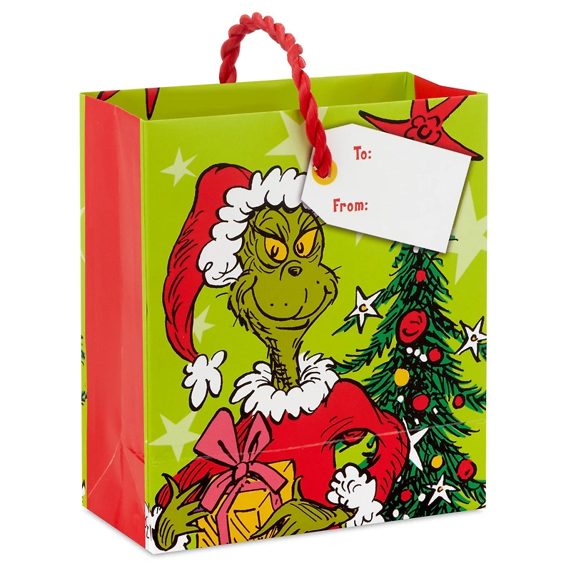 4.6" Dr. Seuss's How the Grinch Stole Christmas!™ Grinch on Green Gift Card Holder Mini Bag for only USD 2.49 | Hallmark