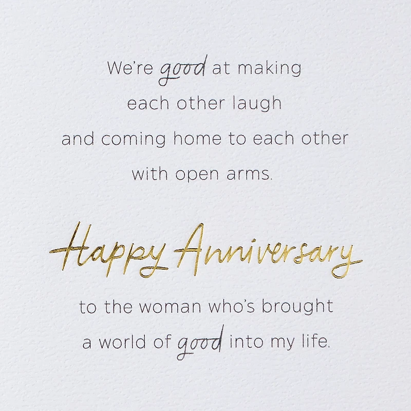 We're So Good Together Romantic Anniversary Card for Wife for only USD 8.99 | Hallmark