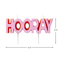 "Hooray" Pink Candle for only USD 6.99 | Hallmark
