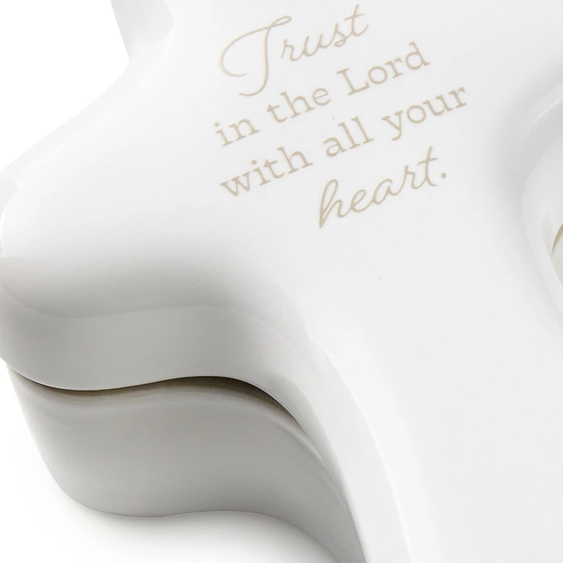 Trust in the Lord Cross-Shaped Lidded Trinket Dish for only USD 24.99 | Hallmark