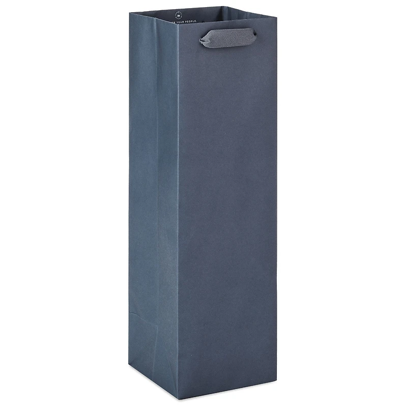 13" Gray Wine Gift Bag for only USD 3.49 | Hallmark