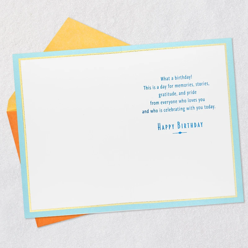 Celebrating You With Love, Gratitude and Pride 100th Birthday Card for only USD 5.99 | Hallmark