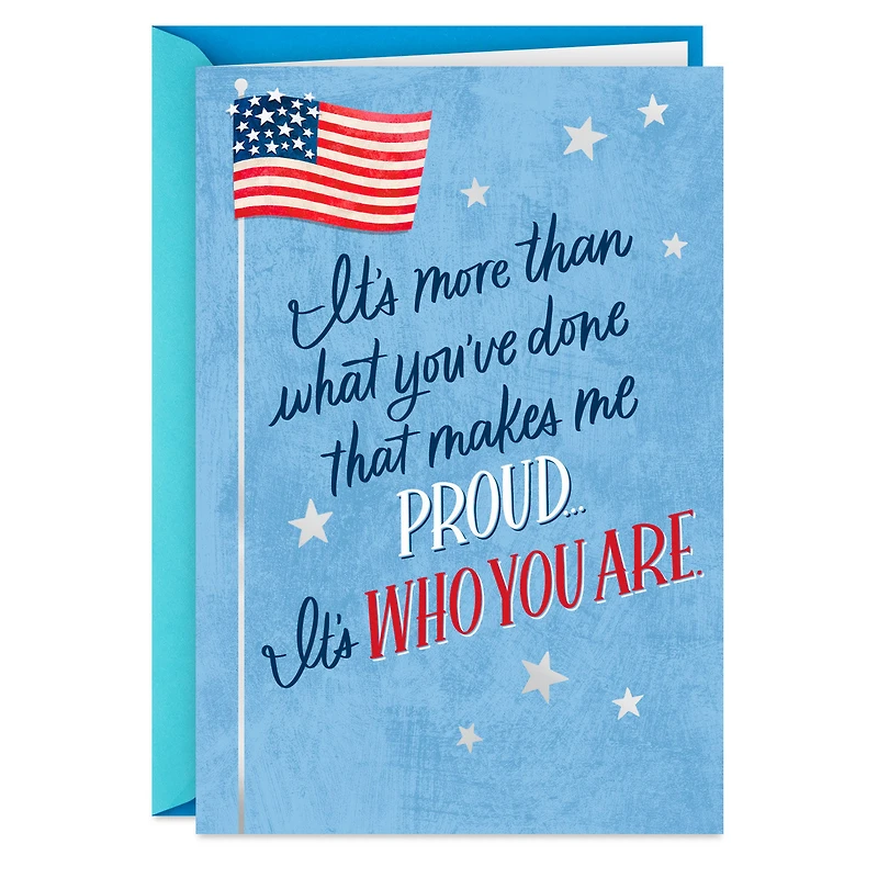 Proud and Grateful American Flag and Stars Thank-You Card for only USD 2.99 | Hallmark