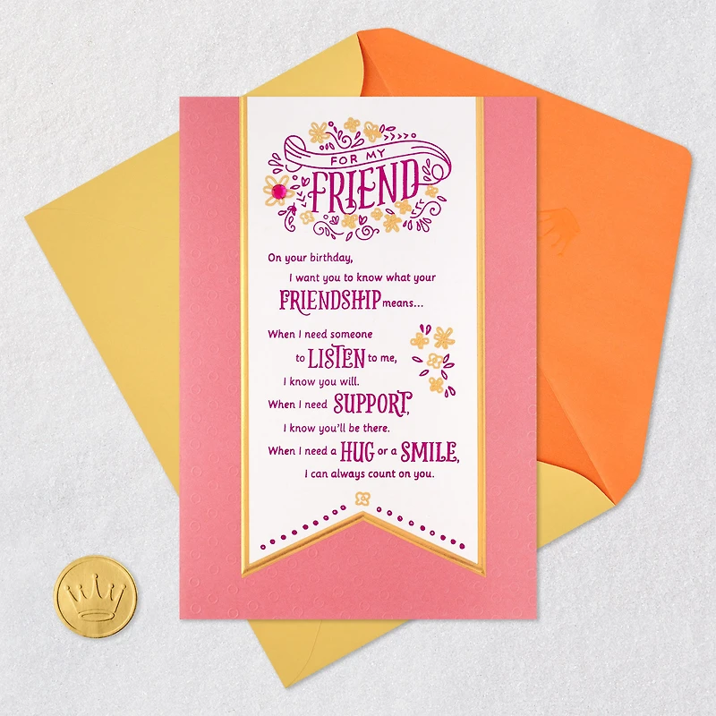 Thank You for Being in My Life Birthday Card for Friend for only USD 5.59 | Hallmark