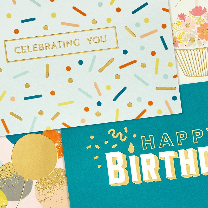 Festive Wishes Blank Birthday Cards, Pack of 16 for only USD 10.99 | Hallmark