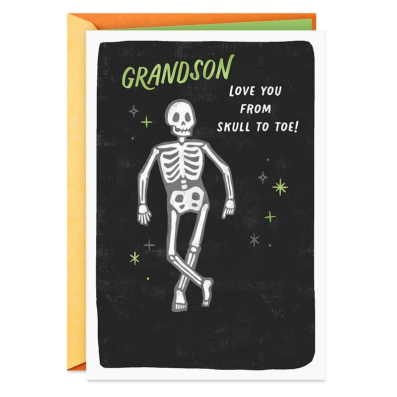 Love You From Skull to Toe Halloween Card for Grandson for only USD 2.99 | Hallmark