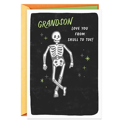 Love You From Skull to Toe Halloween Card for Grandson for only USD 2.99 | Hallmark