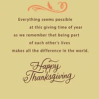 Everything Seems Possible Thanksgiving Card for only USD 2.00 | Hallmark