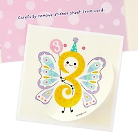 Bright and Delightful Butterfly 3rd Birthday Card With Sticker for only USD 4.59 | Hallmark