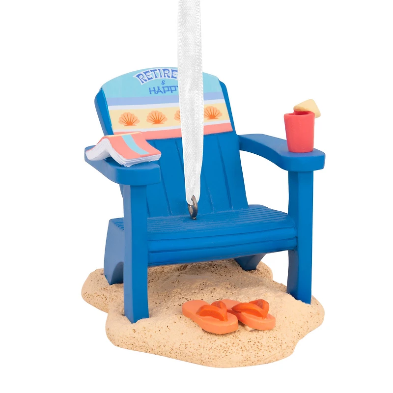 Retired and Happy Beach Chair Hallmark Ornament for only USD 14.99 | Hallmark