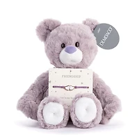 Demdaco Friendship Lavender Plush Bear With Hearts Bracelet for only USD 17.00 | Hallmark