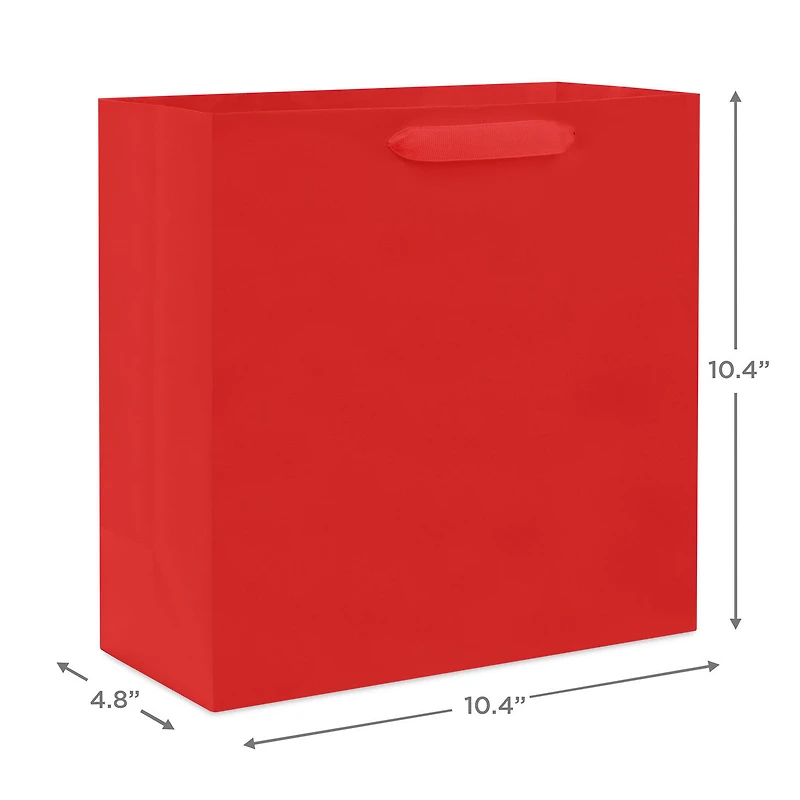 10.4" Red Large Square Gift Bag for only USD 4.49 | Hallmark