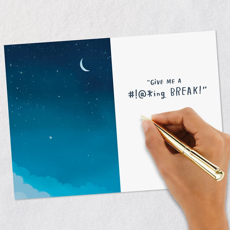 Just Ask the Heavens for a #!@*ing Break Funny Encouragement Card for only USD 4.49 | Hallmark