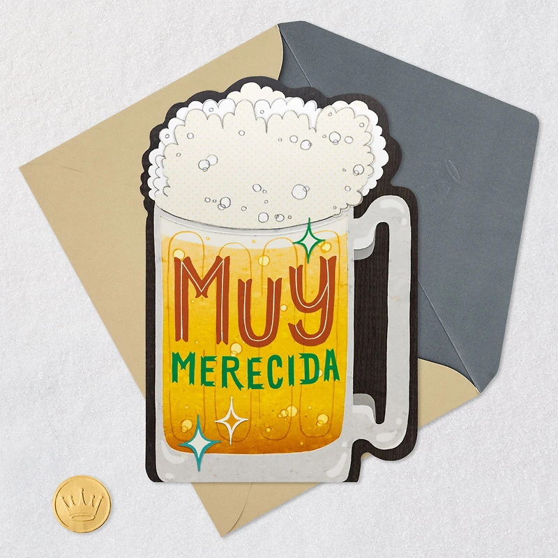 Marcos Román Much Deserved Beer Mug Musical Spanish-Language Father's Day Card for only USD 5.59 | Hallmark