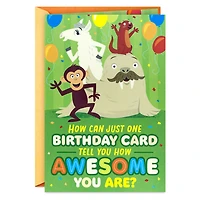 Party Animals Birthday Card for Kids With Mini Cards for only USD 5.99 | Hallmark