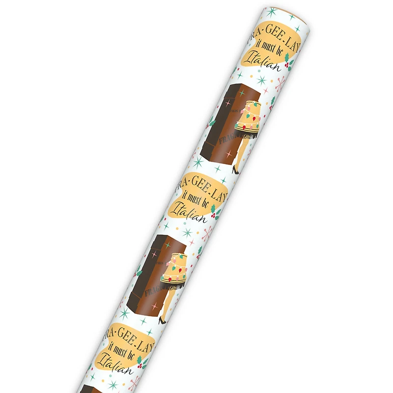 A Christmas Story™ Fra-Gee-Lay Leg Lamp Holiday Wrapping Paper, 25 sq. ft. for only USD 4.99 | Hallmark