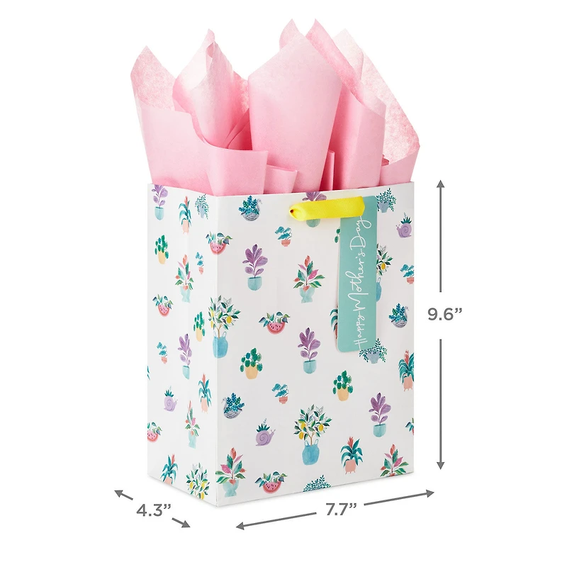 9.6" Potted Plants Medium Mother's Day Gift Bag With Tissue Paper for only USD 5.99 | Hallmark