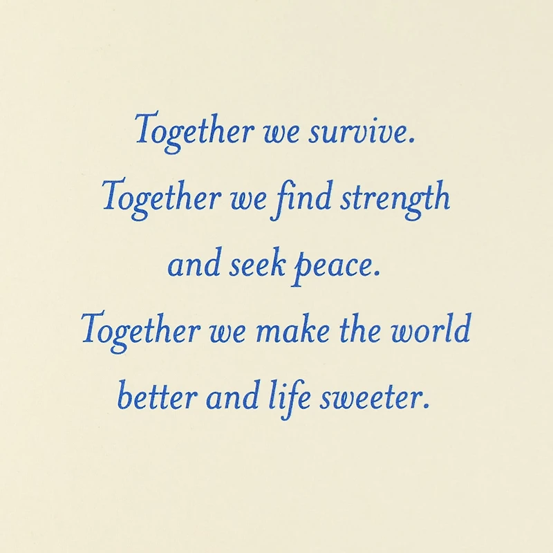 Together We Make the World Better Rosh Hashanah Card for only USD 4.59 | Hallmark