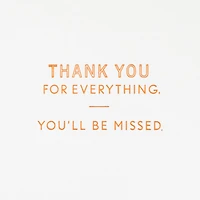 You'll Be Missed Goodbye Card for Coworker for only USD 5.99 | Hallmark