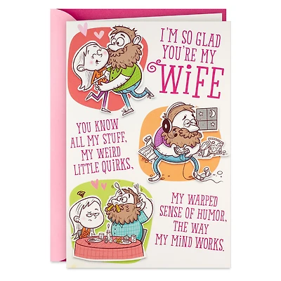 I'm So Glad You're My Wife Funny Birthday Card for Wife for only USD 6.99 | Hallmark