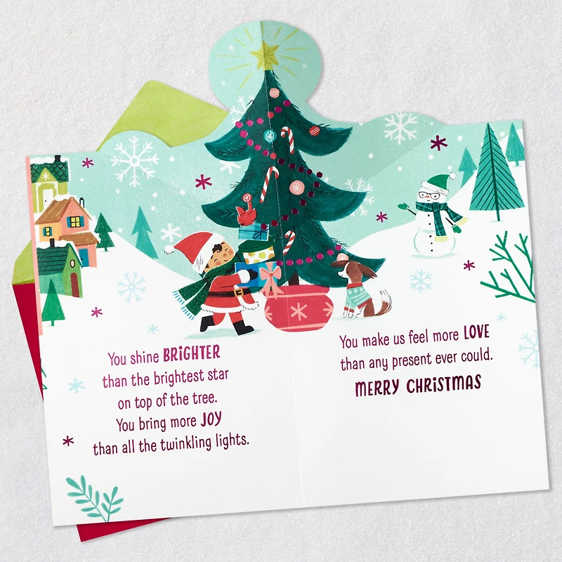 Merry Is Your Superpower Pop-Up Christmas Card for Granddaughter for only USD 5.99 | Hallmark