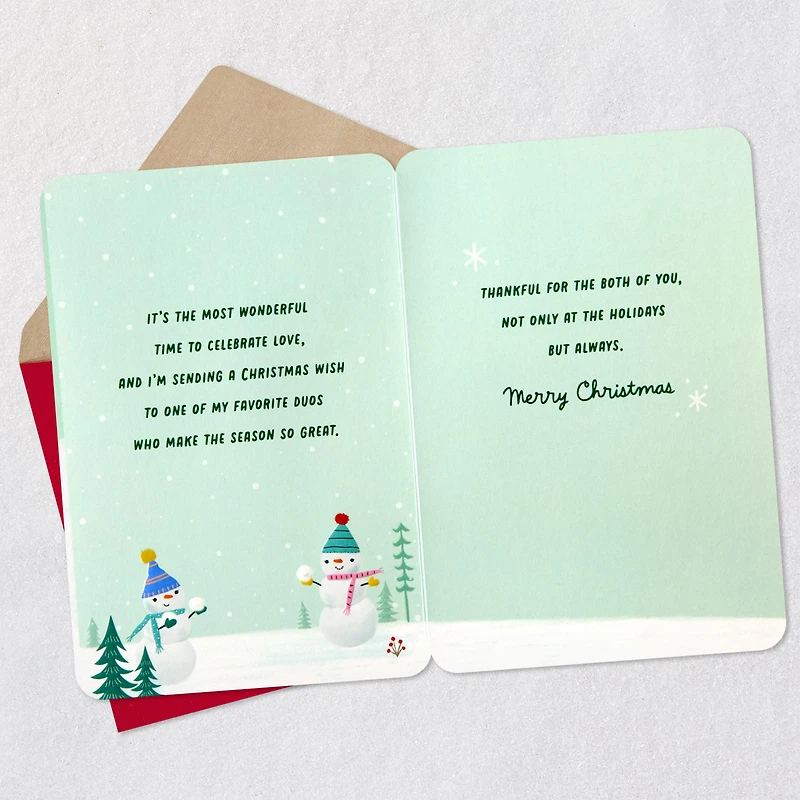 You're a Great Pairing Christmas Card for Sister and Brother-in-Law for only USD 5.99 | Hallmark