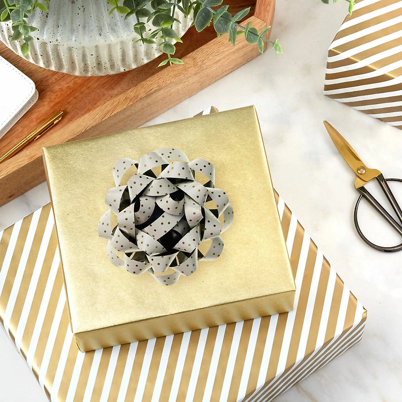 4.6" Gold Dots on Cream Gift Bow for only USD 1.99 | Hallmark