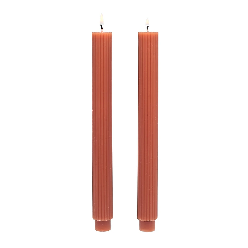 Orange Ridged Taper Candles, Set of 2 for only USD 9.99 | Hallmark