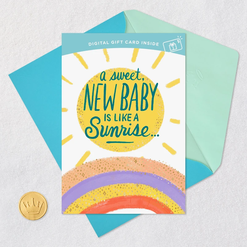 Enjoy the Sunshine Coming Your Way Gift Card Greeting New Baby Card for only USD 4.99 | Hallmark