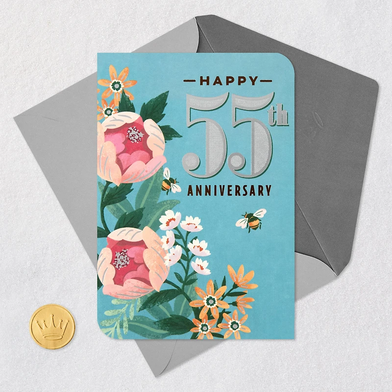 So Lucky and Grateful 55th Anniversary Card for Husband or Wife for only USD 4.99 | Hallmark