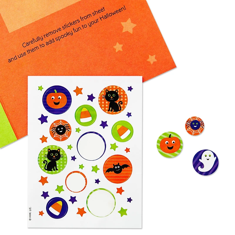 Trick-or-Treating Ghost Halloween Card With Stickers for only USD 3.99 | Hallmark