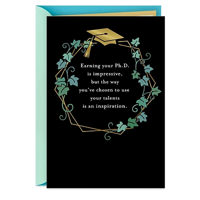 You Are an Inspiration Ph.D. Graduation Card for only USD 2.99 | Hallmark