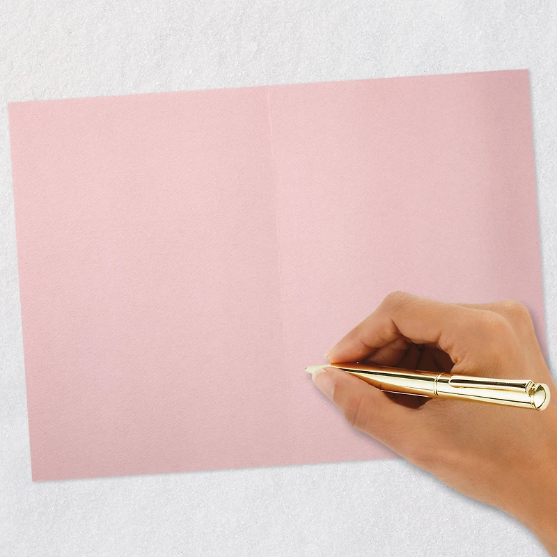 White Flowers on Blush Pink Blank Card for only USD 7.59 | Hallmark