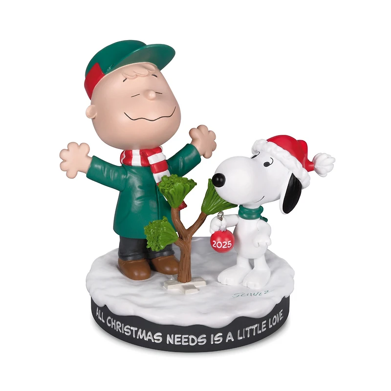 Peanuts® Charlie Brown and Snoopy With Tree Figurine, 5.25" for only USD 44.99 | Hallmark