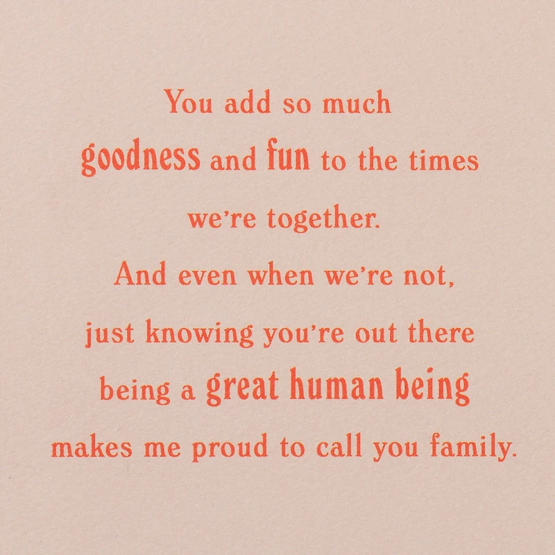 Proud to Call You Family Birthday Card for Relative for only USD 5.59 | Hallmark