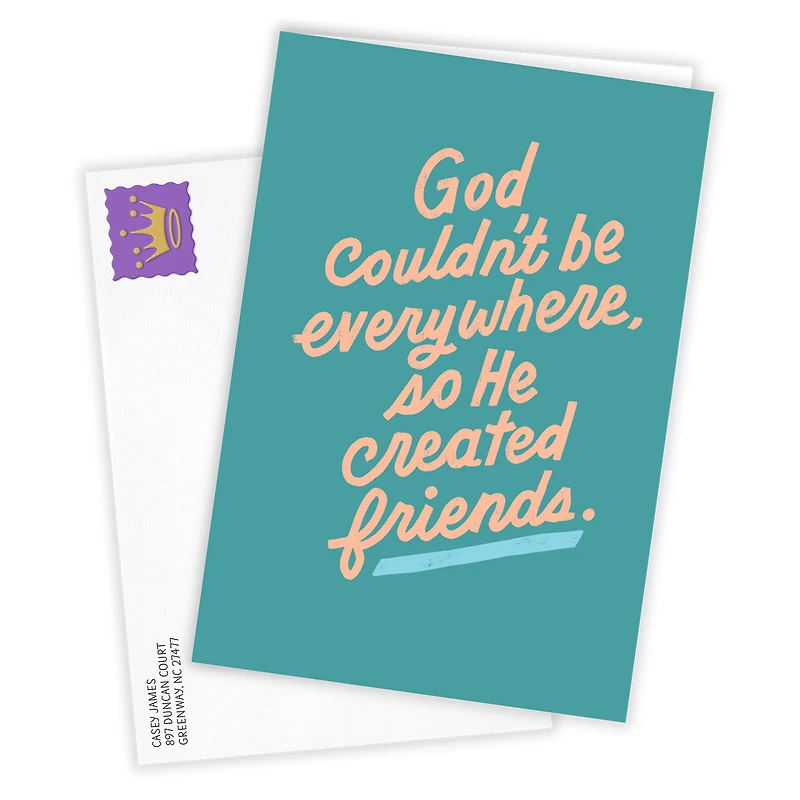 God Invented Friends Religious Custom Friendship Card for only USD 4.99 | Hallmark
