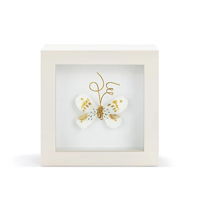 Demdaco Love From Above White and Gold Butterfly Small Shadow Box, 4" for only USD 24.99 | Hallmark