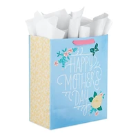 13" Blue Happy Mother's Day Large Gift Bag With Tissue Paper for only USD 6.99 | Hallmark
