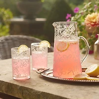 Lacey Chabert Collection Bow Illustrated Glass Pitcher, 45 oz. for only USD 24.99 | Hallmark