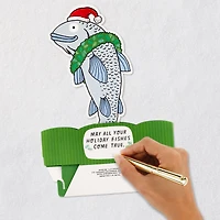Christmas Cod Fish Pun Funny 3D Pop-Up Christmas Card for only USD 7.99 | Hallmark