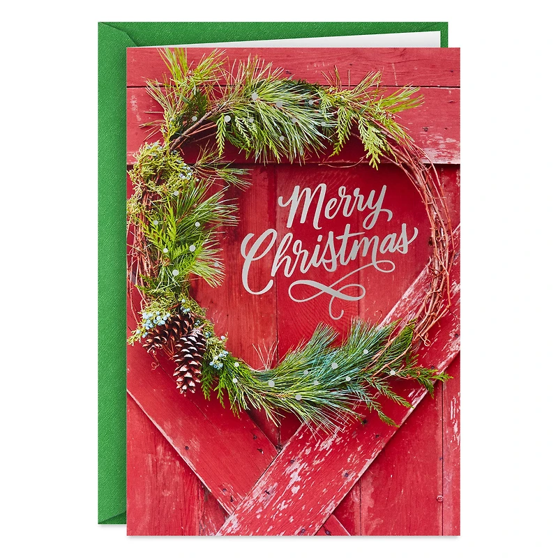 Rustic Red Barn Door Boxed Christmas Cards, Pack of 40 for only USD 15.49 | Hallmark