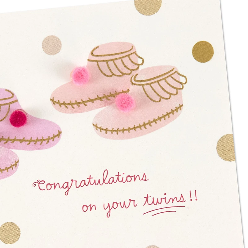 Twice the Happiness and Love New Baby Girl Card for Twin Daughters for only USD 4.59 | Hallmark
